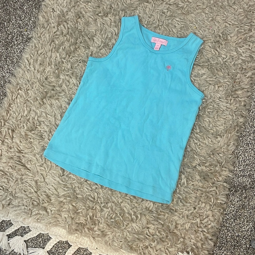Girls Lilly Pulitzer blue tank top size 10